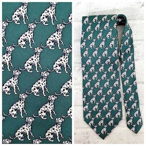 novelty tie 101 Dalmatians Tie collectible tie mens tie Unlimited Necktie Statement Walt Disney print Disney tie Disney Necktie cartoon tie