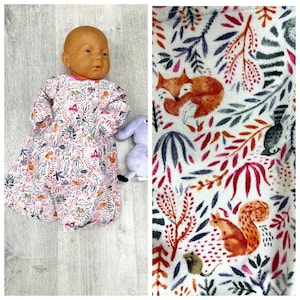 12-18 months animal print dress squirrel dress Kids dress  fox print dress toddler dress summer outfit summer dress woodland dress