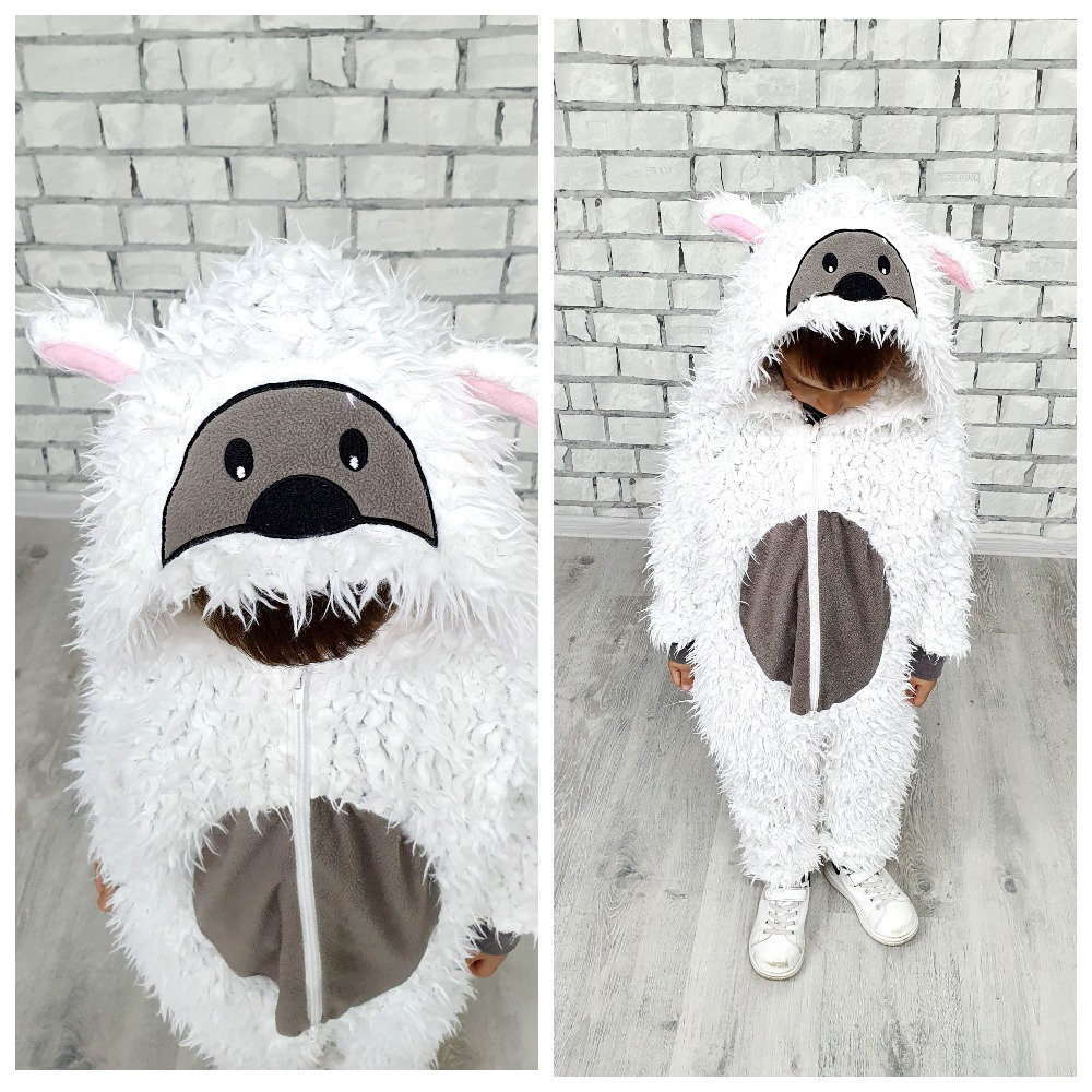 SAZAC Sheep Kigurumi Onesie Jumpsuit Halloween Costume