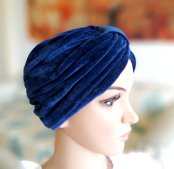 purple velvet turban womens accessories chemo head