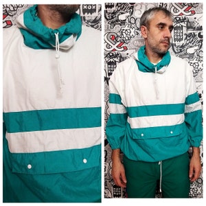 mint green windbreaker