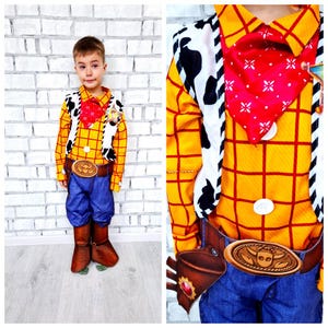 7-8 YRS Cowboy Costume kids sheriff woody toy story costume woody jumpsuit kid halloween Clothing halloween costume cosplay children costume