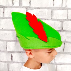 4T kids peter pan hat halloween Costume Accessories costume robin hood hat Cosplay Hat halloween hat peter pan costume