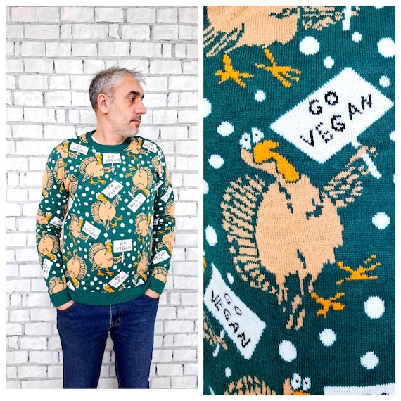 Centralcoop Coop Off White Camo Long Sleeve Knit Sweater Vegan