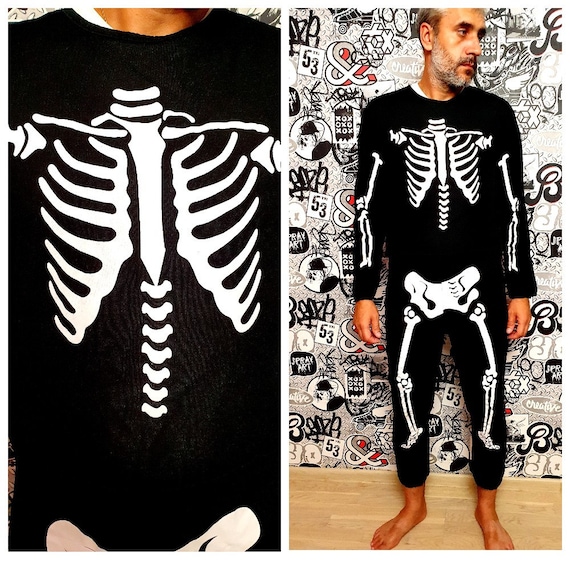 Unisex halloween Clothing ADULT Skeleton costume … - image 1
