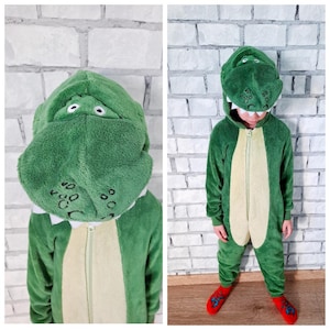dinosaur Kigurumi 5T kids Cosplay dinosaur costume halloween costume  dinosaur pajamas Sleepwear Jumpsuit Romper animal onesie
