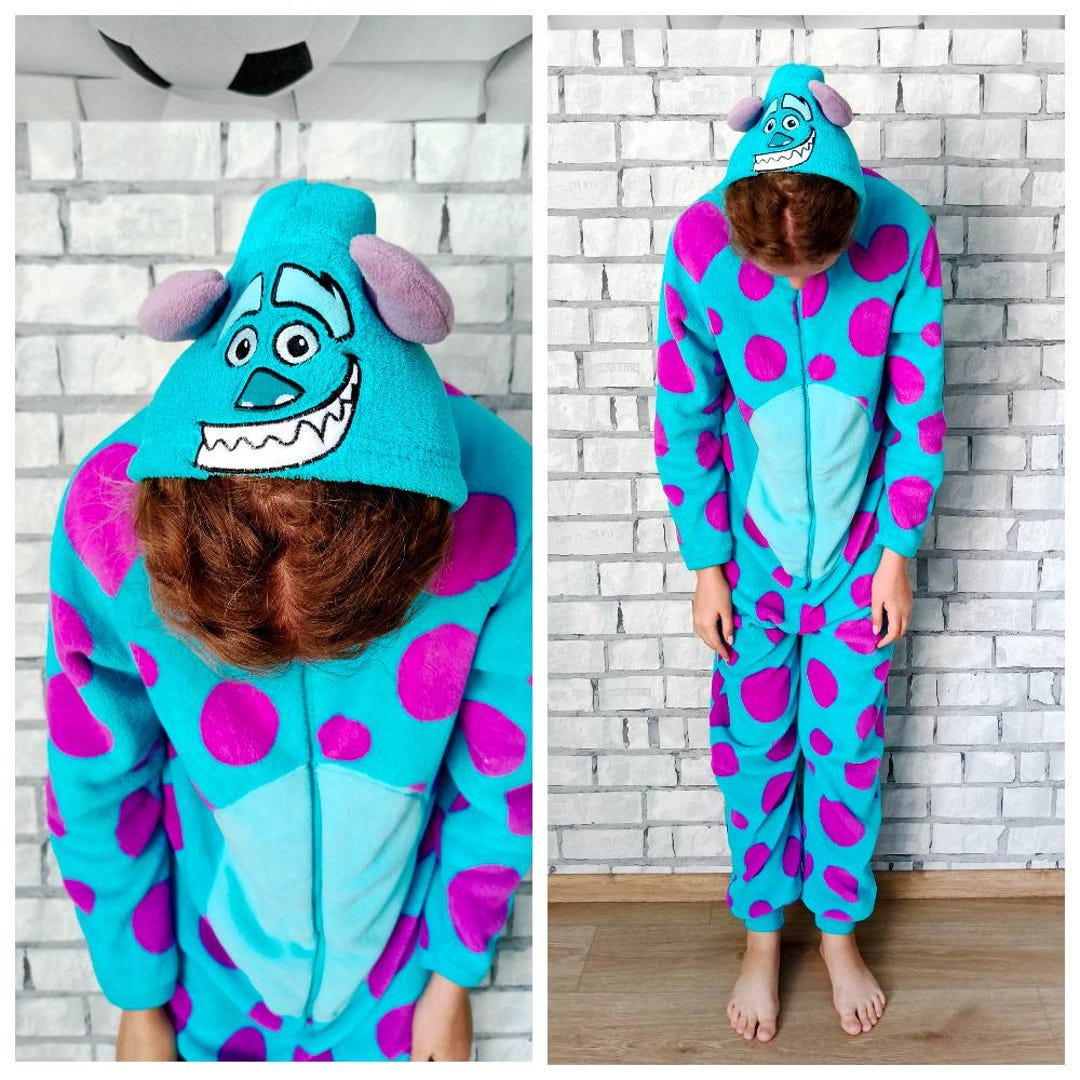 Mike Wazowski Costume Monsters Inc Pyjamas For Adults ADULT