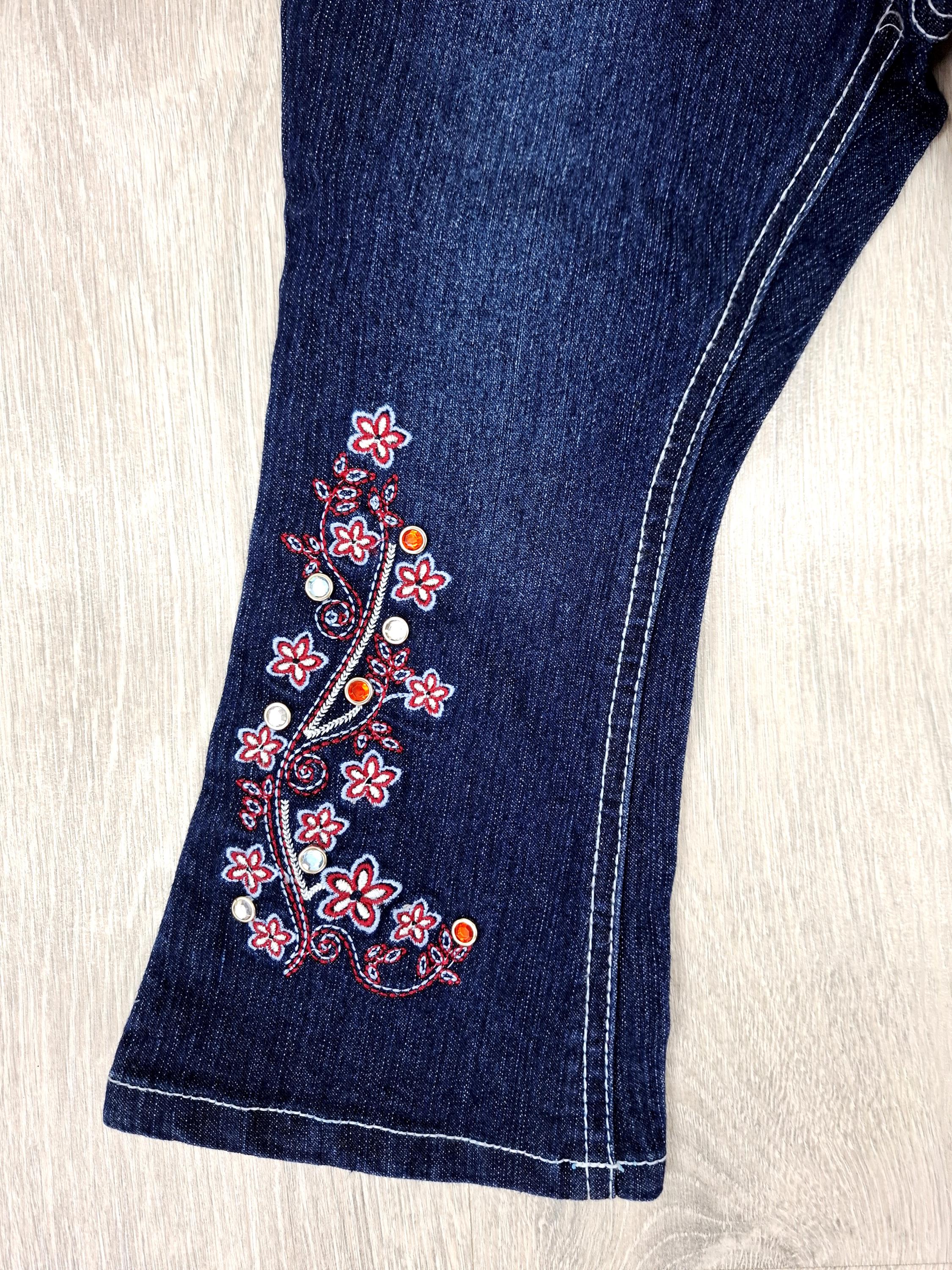 2T Embroidered Pants Jeans Pants Toddler Kids Pants Kids