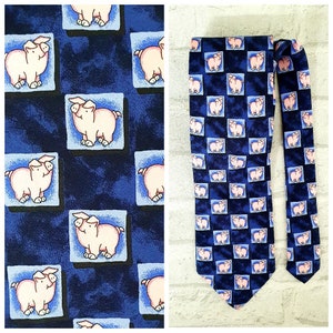 cerdo Corbata coleccionable novedad corbata hombres corbata ilimitada Corbata cerdo impresión corbata Declaración dibujos animados boda corbata hombres Corbata animal Corbata