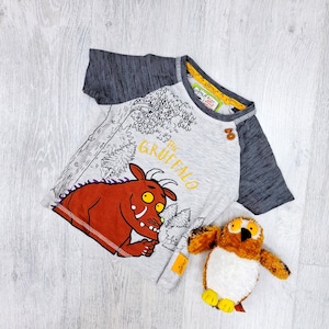 12-18 months kids t-shirt gruffalo t-shirt kids  shirt boys child children shirt gruffalo print shirt Toddler Shirt  summer shirt