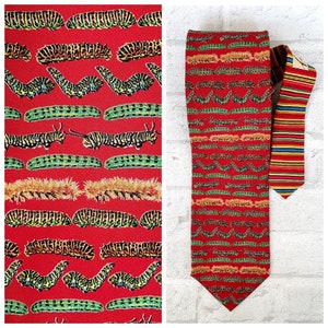 wedding tie bridal tie wedding Necktie caterpillar print tie  Mens Necktie Mens tie for groomsmen caterpillar Necktie groom tie