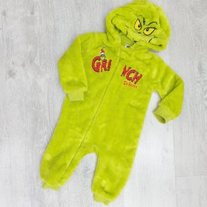 9-12 Monate Kinder Grinch Kostüm Weihnachtsgeschenk Partykostüm Karneval Halloween