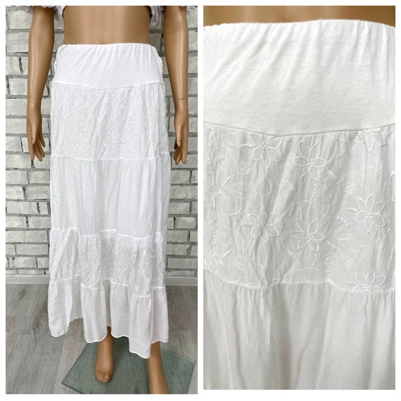 peasant skirt M/L Edwardian skirt Antique Victori… - image 1