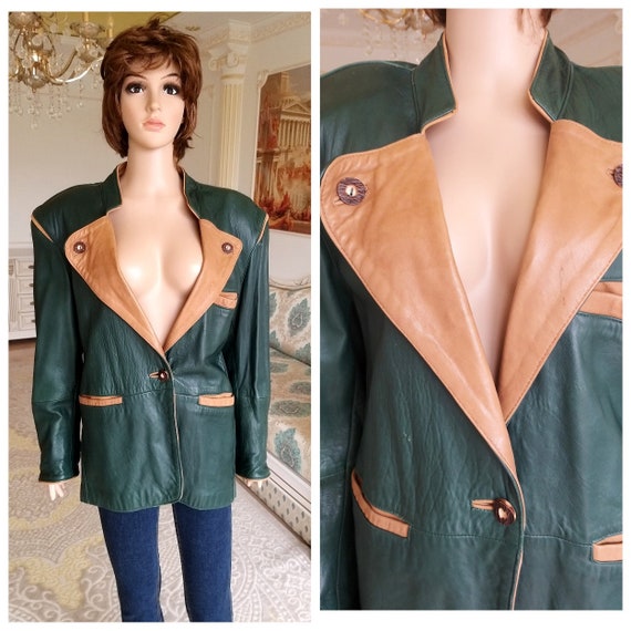 womens Leather blazer Oktoberfest Clothing retro b