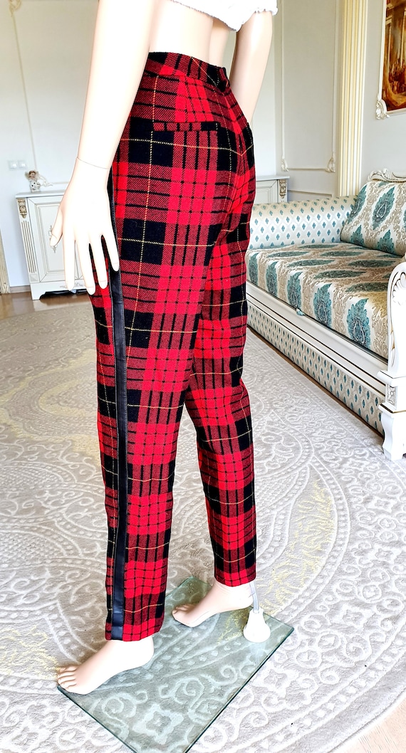 Tartan plaid pants womens discount