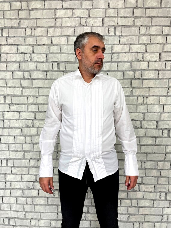 mens white shirts mens Victorian shirts mens Edwa… - image 2