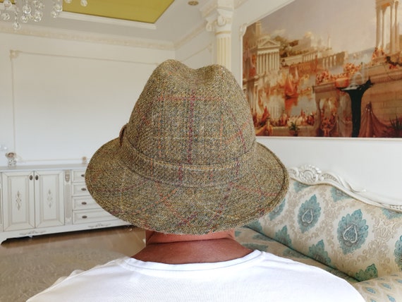 Alpine hat mens Hat folk hat  Khaki Hat formal ha… - image 4