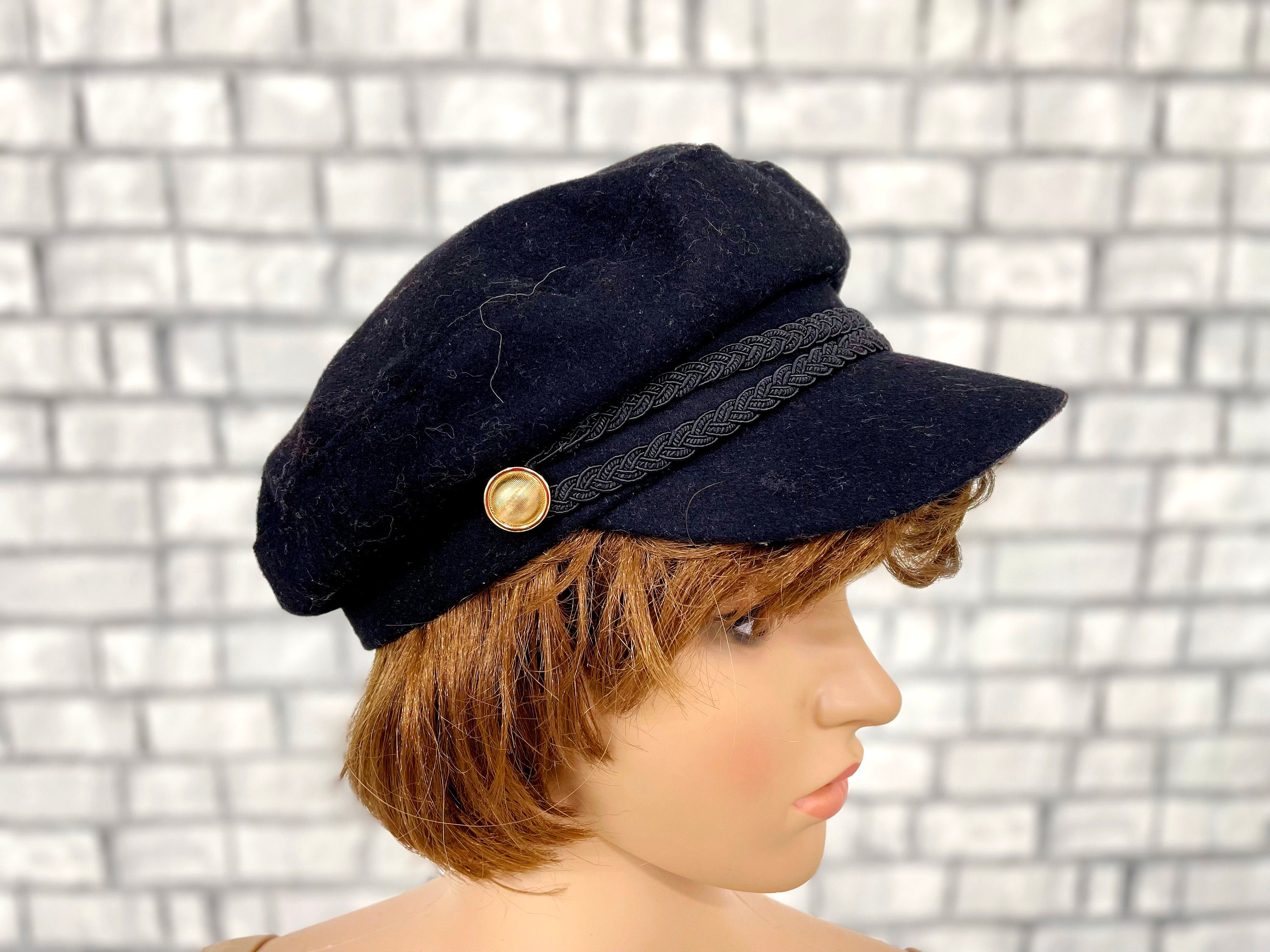 Handmade Hat: Newsboy Style With Steampunk Accessories by Bonnamie Jewelry