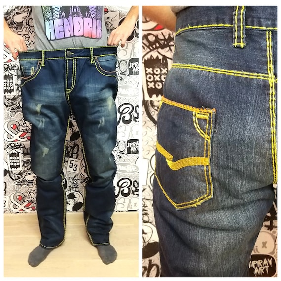 jeans hombres azul denim pantalones PantS - España