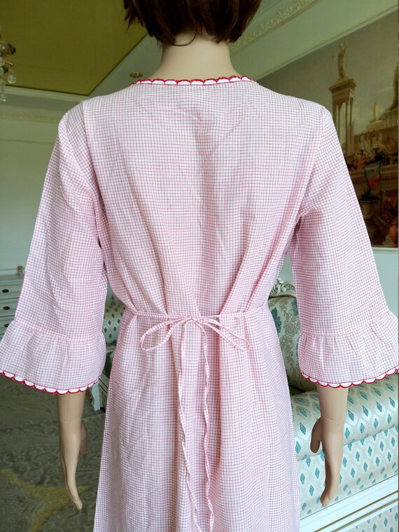 90s Antique Nightshirt embroidered Nightshirt Ant… - image 7