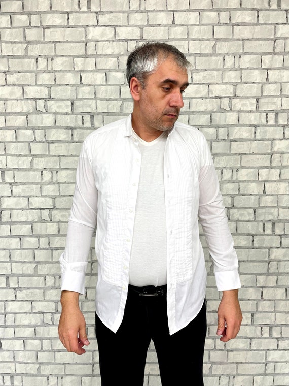 Camisas de boda para hombre camisas blancas para hombre M camisas de fiesta para hombre camisas de novia para hombre traje teatral Camisa clasica Camisas victorianas camisa regencia Etsy Espana