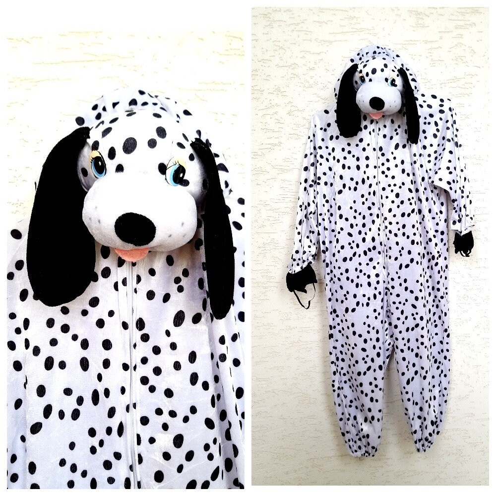 White & Black Dalmatian Costume T-Shirt for Boy or Girl 7