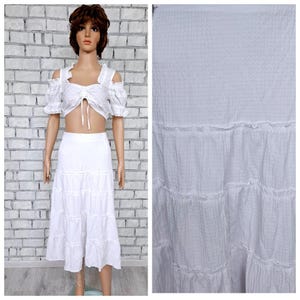 Cottagecore skirt 4XL beach Skirt summer Skirt  wedding Bridal Skirt Boho Skirt tiered Skirt long white skirt lace skirt flared skirt