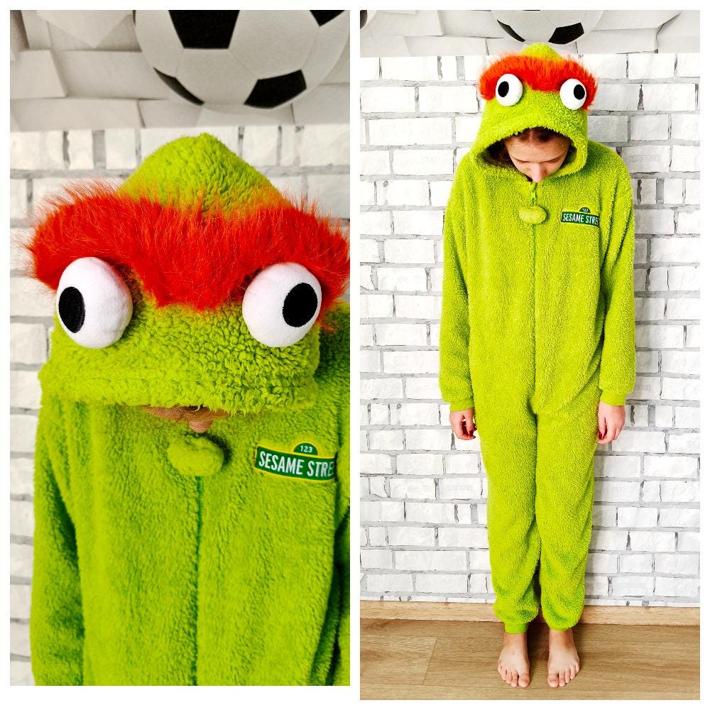 Christmas Pajamas Oscar The Grouch Pyjamas Sesame Street Grouchy