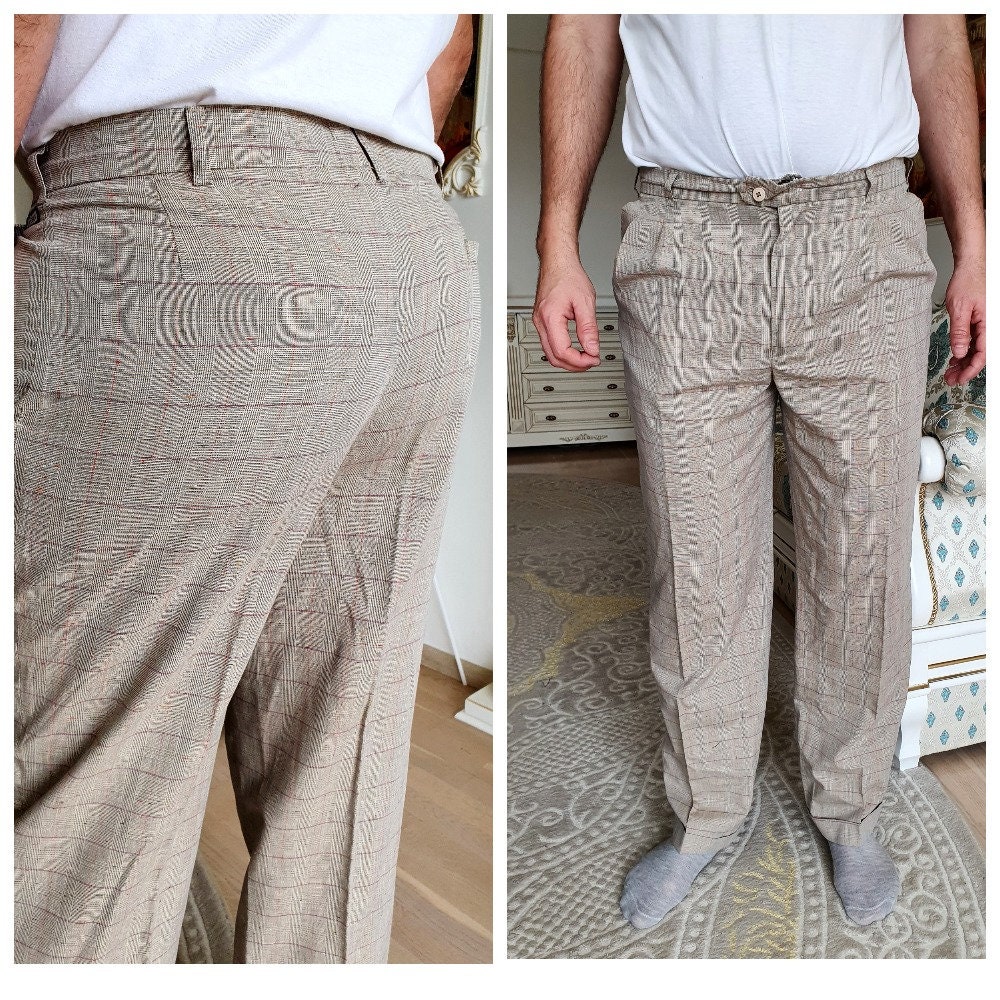 【40-50s】euro vintage pants Beige Original 1950s Vintage Pants for Men for sale | eBay