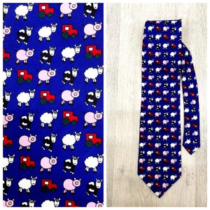 ovejas impresión corbata ovejas Corbata coleccionable novedad corbata hombres corbata ilimitada Corbata Declaración dibujos animados boda corbata hombres Corbata animal Corbata