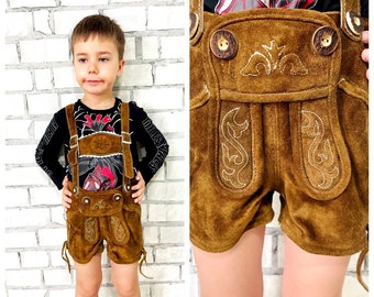 2T Oktoberfest Vêtements allemands Oktoberfest Costume allemand Lederhosen Garçons enfants Lederhosen Short bavarois trachten Oktoberfest Pantalon