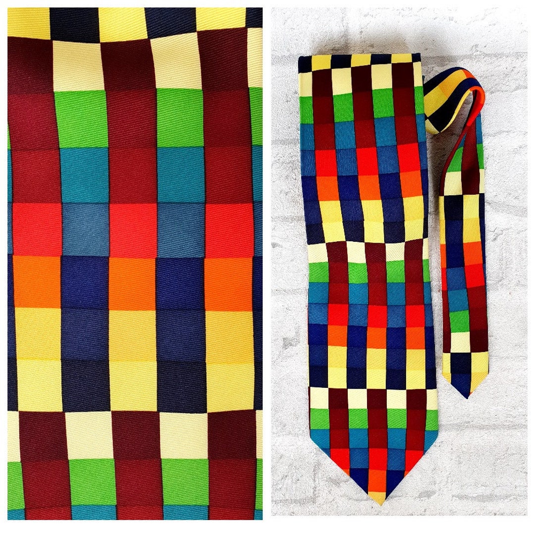 mens rainbow tie