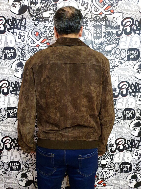 Mens jacket Mens Leather Jacket autumn Jacket bro… - image 7