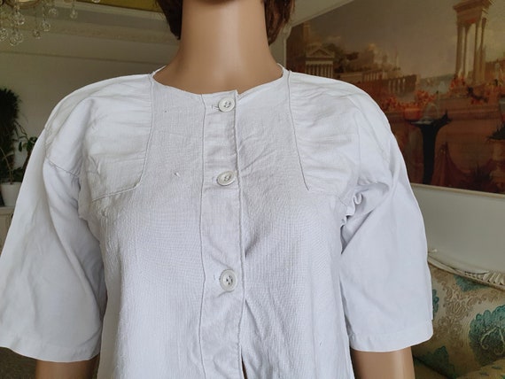 20s Antique linen dress Antique dress chemise Ant… - image 4