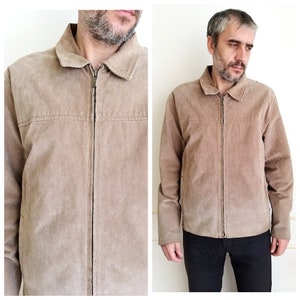 Mens Jacket Mens Leather coat Vintage Leather Jacket suede Blazer Leather Blazer suede Jacket suede coat Sports Coat L