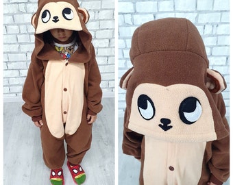 4T kids monkey costume Animal costume Toddler Costume carnival costume halloween costume Party Costume cosplay children