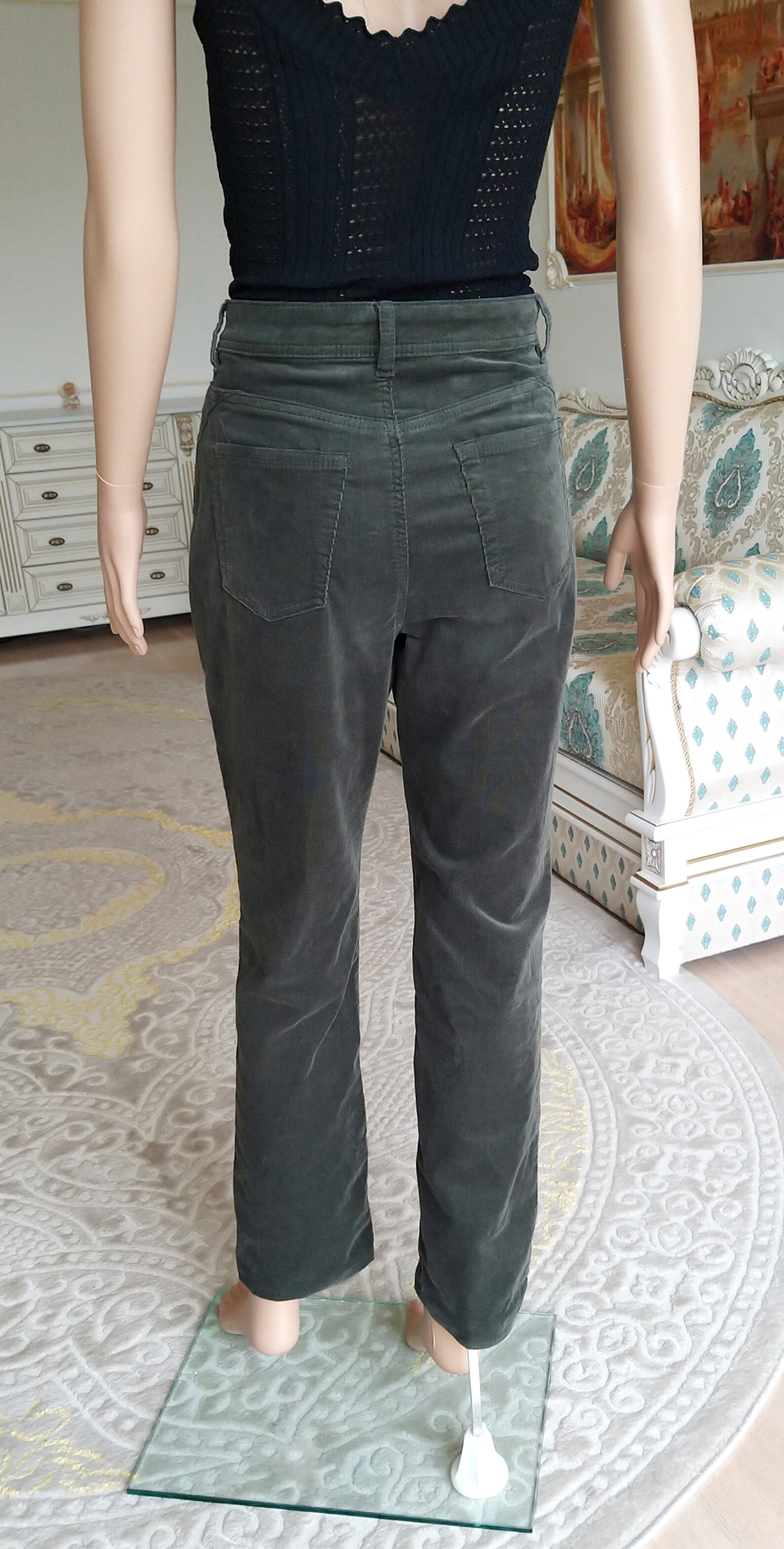 khaki corduroy pants
