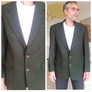 Mens blazer M Khaki blazer Mens jackets Wedding blazer Retro blazer  Wool blazer Wool jackets Sports Coat Suit jackets evening jacket