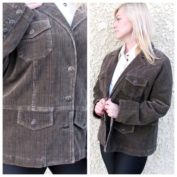 Corduroy top blazer women