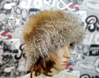 winter hat womens Hat faux fur hat warm hat winter wear Headwear retro hat russian hat beige hats