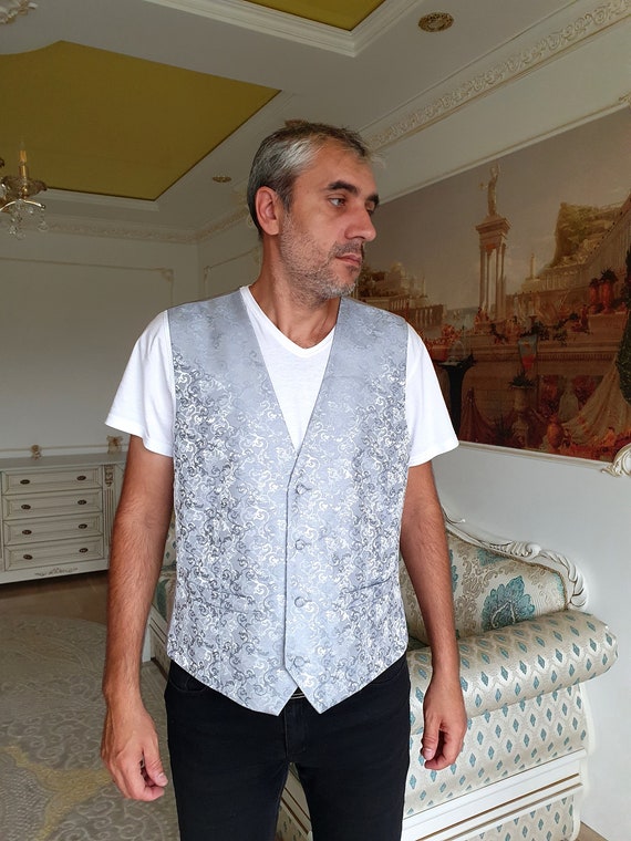 Floral vest mens deals