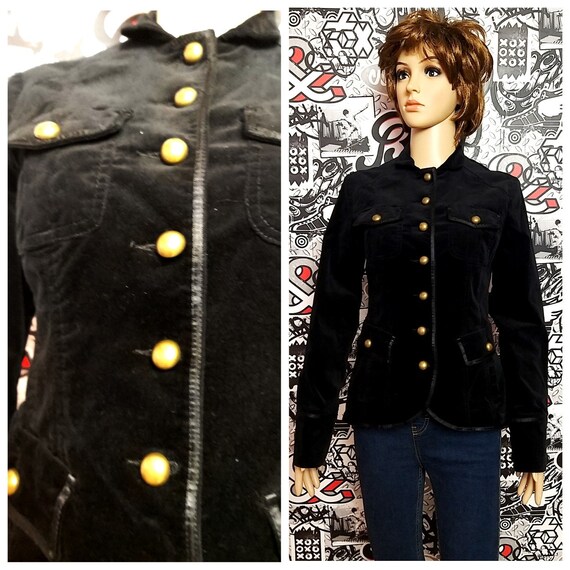 military Clothing Vintage military blazer Black ve