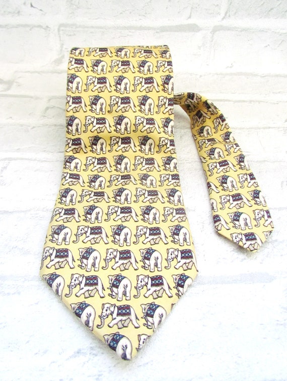 silk tie silk necktie  animal print animal Neckti… - image 5