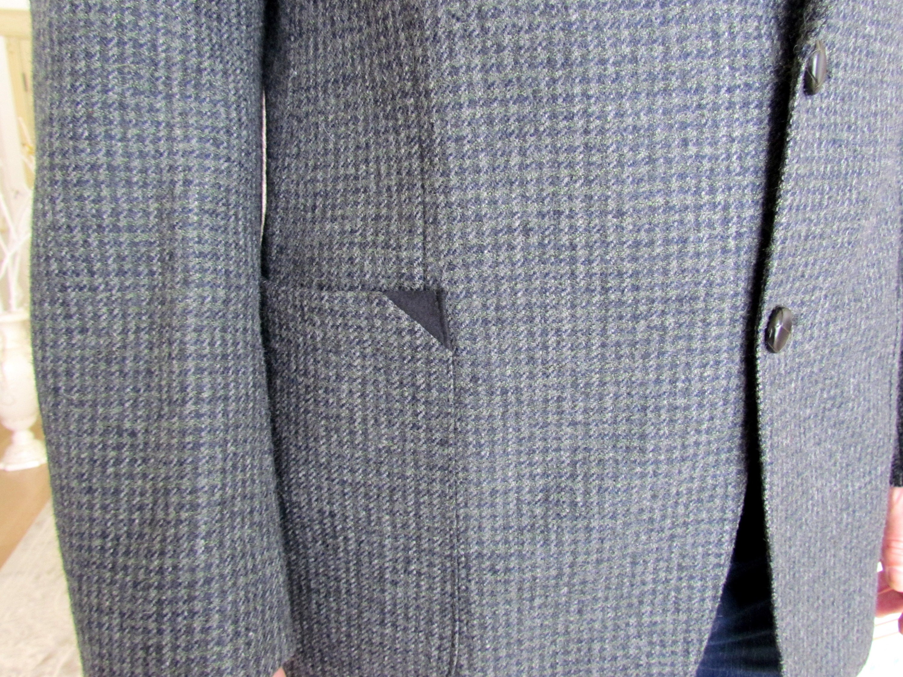 Tweed Blazer 80s Mens Jackets Vintage Mens Coat Mens Wool Coat - Etsy