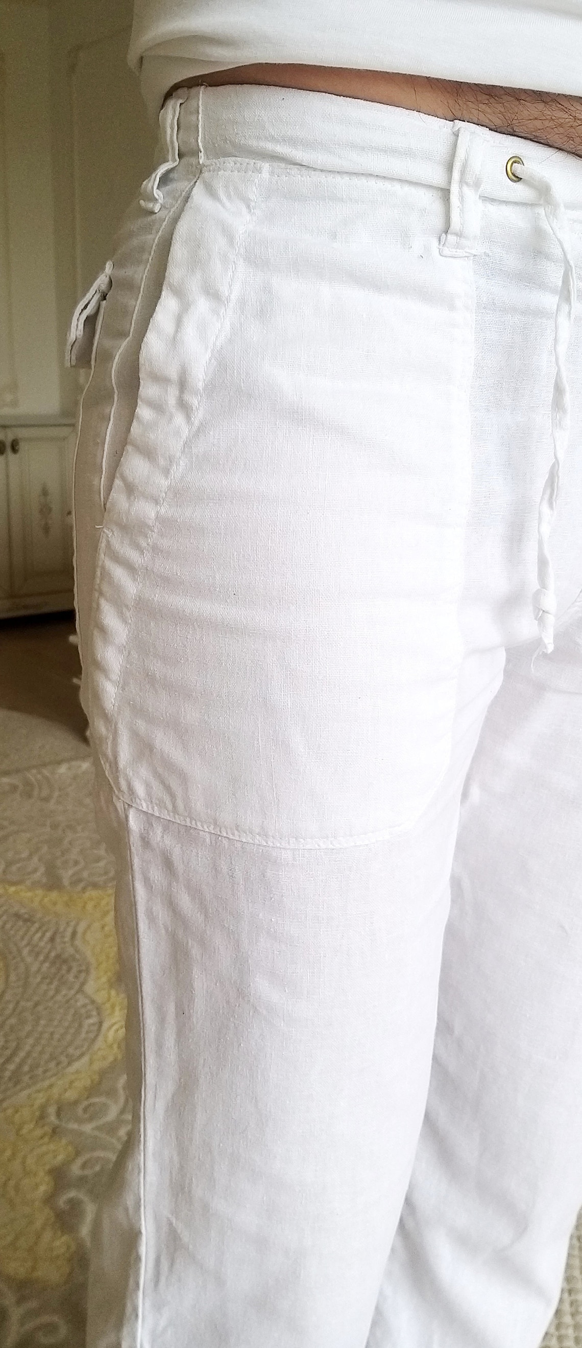 Mens Linen Pants Mens White Pants Retro Pants Chino Pants Mens Etsy