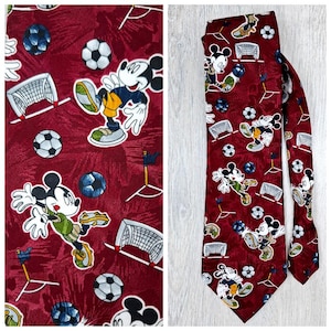 Christmas gift tie Christmas necktie holiday tie Unlimited Necktie Mickey Mouse tie Walt Disney print Disney tie Disney Necktie Groom tie