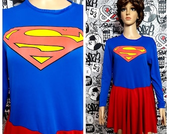 Supergirl Inspired Dance Set-Superwoman 2 Piece Cheerleading Set-Superwoman Costume Supergirl Costume-SENDesigne Costumes.