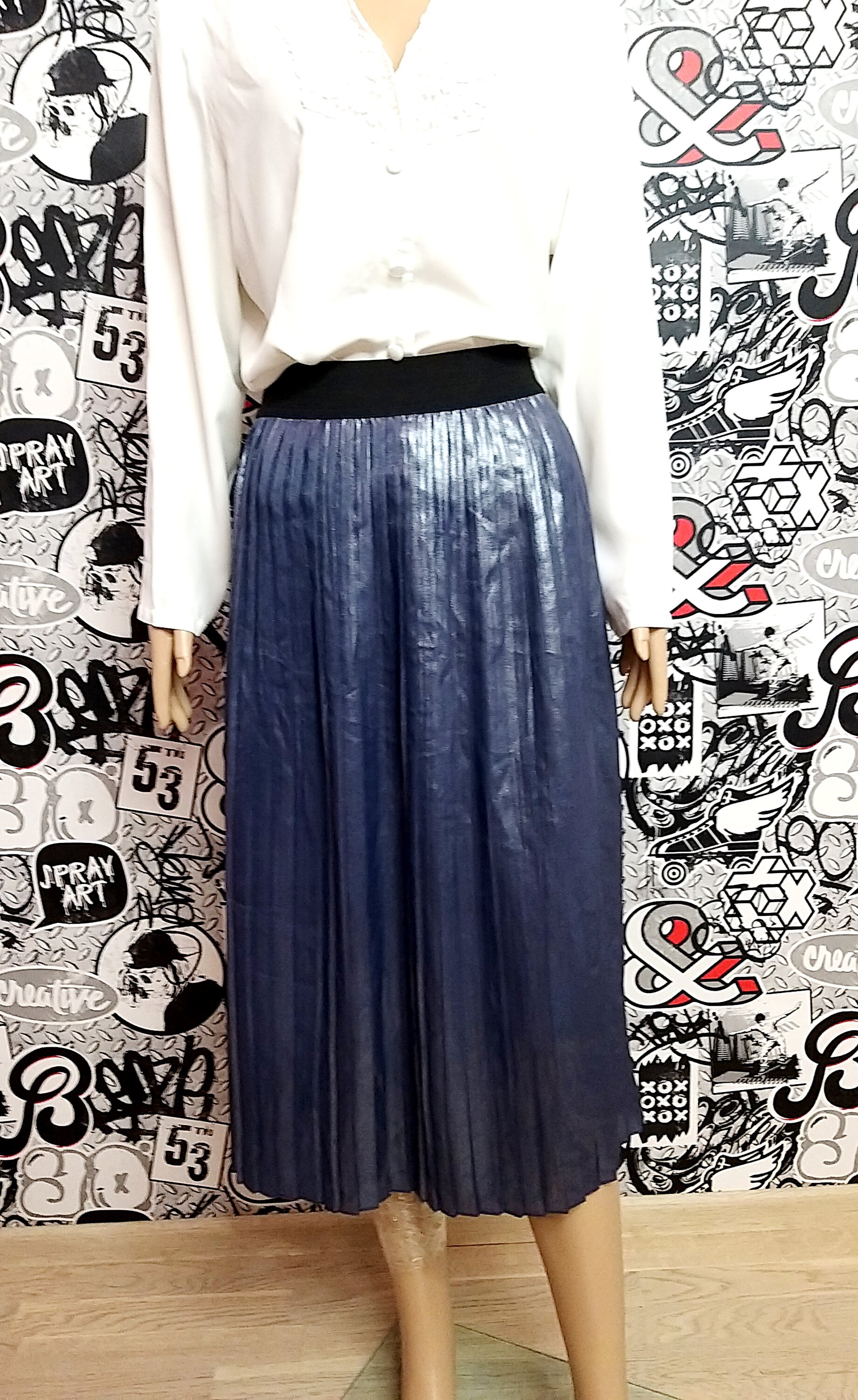 Mother Day Gift Purple Pleated Skirt 90s Vintage Bohemian - Etsy
