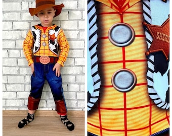 2T Cowboy Costume kids sheriff woody toy story costume woody jumpsuit kid halloween Clothing halloween costume cosplay children kids costume