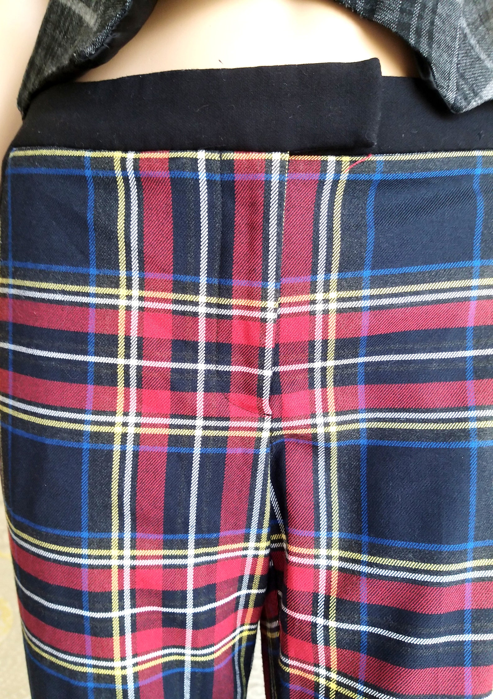 Checkered Pants RED Plaid Pants womens Plaid Pants Retro Pants Etsy